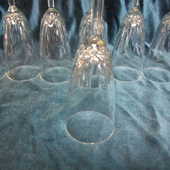 70'S "DIAMANT" BY CRISTAL D'ARQUES DURAND FRANCE FLUTED CUT GLASS $15EA - Picture 2 of 6